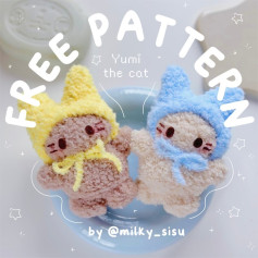 Cute Cat Crochet Pattern Free by Milky Sisu