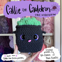 Cute Crochet Cauldron Pattern for Halloween Crafting Fun