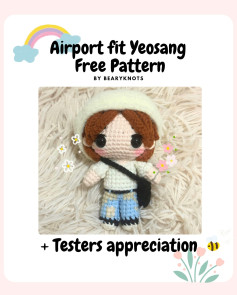 Cute Crochet Doll Pattern Inspired by Airport Fashion