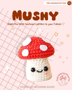 Cute Crochet Mushroom Pattern to Share with Friends