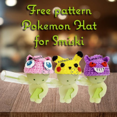 Cute Crochet Pokemon Hats: Free Patterns for Smiski Figures