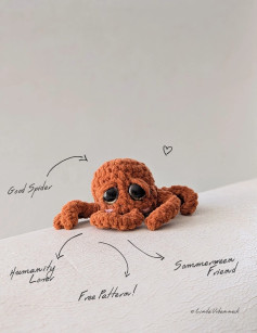 Cute Crochet Spider Amigurumi Pattern for Beginners