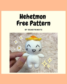 Cute Hehetmon Amigurumi Crochet Pattern for Beginners