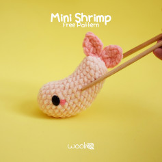 Cute Mini Shrimp Crochet Pattern for Beginners