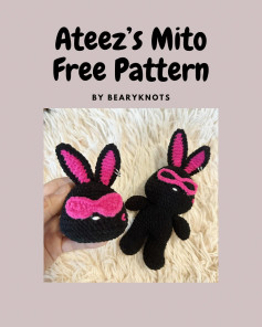 Cute Mito Bunny Crochet Pattern by Bearyknots