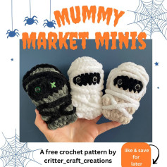 Cute Mummy Crochet Patterns for Halloween Fun