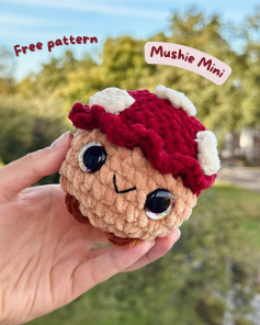 Cute Mushie Mini Crochet Pattern for Beginners - Free Design