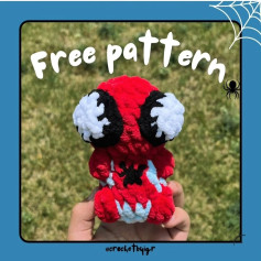 Cute Spider-Inspired Crochet Plush Free Pattern for Beginners