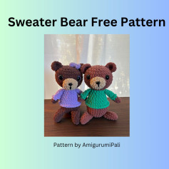 Cute Sweater Bear Crochet Pattern for Beginners to Try