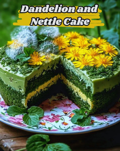 Dandelion and Nettle Cake