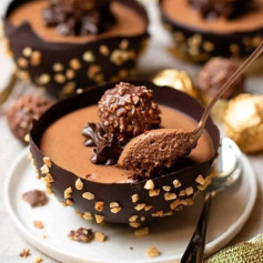 Decadent Ferrero Rocher Chocolate Mousse Delight