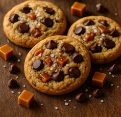 Decadent Salted Caramel Chocolate Bliss Cookies