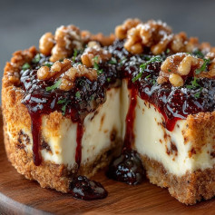 Delícia Cremosa de Ricota com Geleia e Nozes