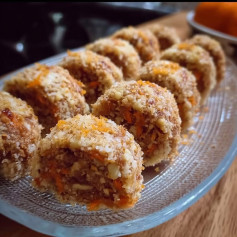 Delícia Turca de Cenoura e Nozes com Toque Cítrico