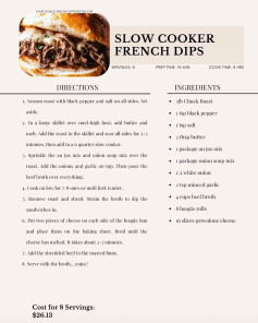 Delicious Slow Cooker French Dip Sandwich Recipe with Step-by-Step Instructions
