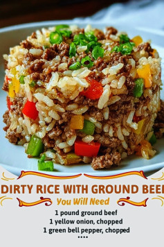 Dirty Rice with Ground Beef 😋