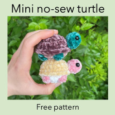 DIY Mini No-Sew Crochet Turtle: Free Pattern for Beginners