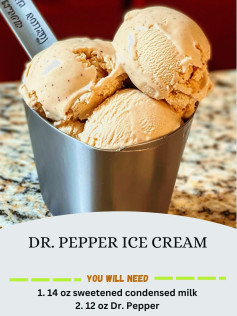 Dr. Pepper Ice Cream