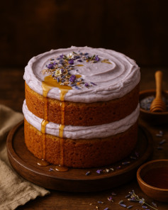 Earl Grey Honey Bliss with Lavender Whip
