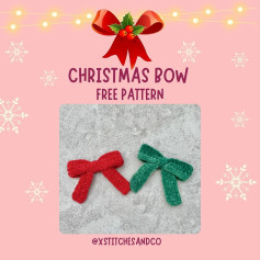 Festive Crochet Bow Pattern for Holiday Decorations