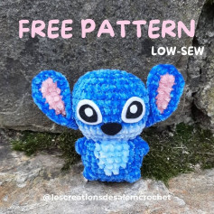 Free Crochet Pattern: Adorable Blue Creature Low-Sew Design