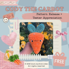 Free Crochet Pattern: Adorable Cody the Carrot Amigurumi