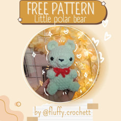 Free Crochet Pattern: Cute Little Polar Bear Amigurumi