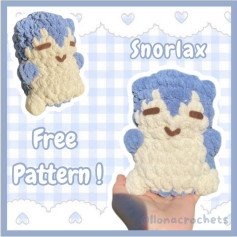 Free Crochet Pattern: Cute Snorlax Plush Toy Design