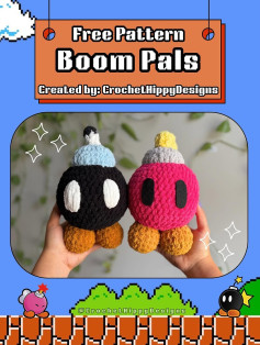 Free Crochet Pattern for Cute Boom Pals Amigurumi
