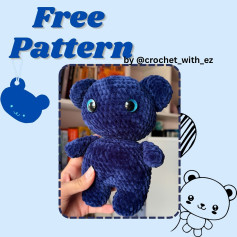 Free Crochet Pattern for Cute Plush Teddy Bear