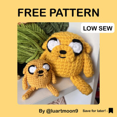 Free Crochet Pattern for Cute Yellow Dog Plushies