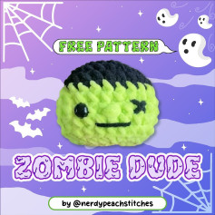 Free Crochet Pattern for Cute Zombie Amigurumi