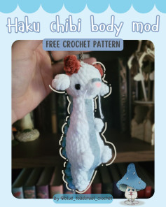 Free Crochet Pattern for Haku Chibi Body Mod Keychain