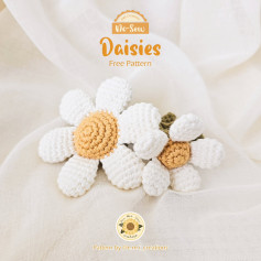 Free Crochet Pattern for No-Sew Daisies - Easy and Beautiful Design