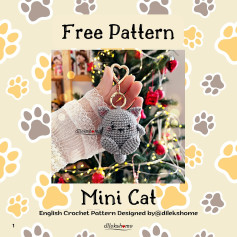 Free Crochet Pattern: Mini Cat Keychain for Beginners