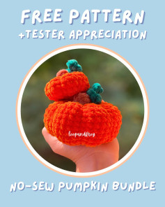 Free Crochet Pattern: No-Sew Pumpkin Bundle for Autumn Decorating