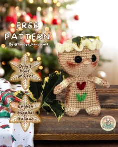Free Gingerbread Man Crochet Pattern for a Quick One-Hour Project