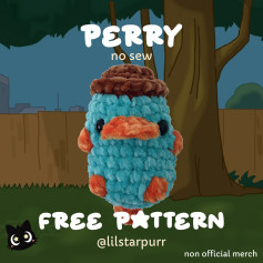 Free Perry Crochet Pattern - No Sew Plush Toy Tutorial