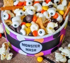Fun and Spooky Halloween Monster Snack Mix Recipe
