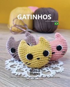 Gatinhos: Receita Gratuita de Amigurumi para Iniciantes