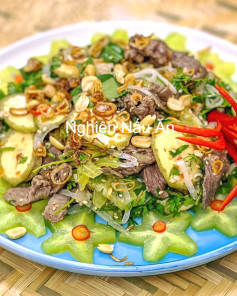 Gỏi Bò Bóp Thấu Chua Ngọt Hương Vừng Thơm Ngon