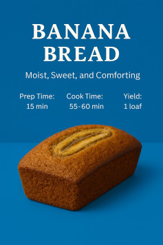 Golden Banana Bliss: A Sweet Homemade Delight