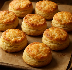 Golden Buttermilk Biscuits: Flaky, Buttery, and Irresistibly Homemade