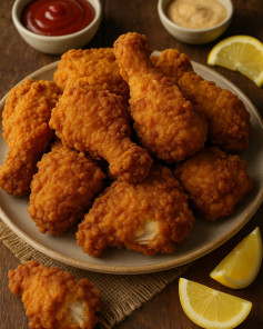 Golden Buttermilk Crunch Fried Chicken Delight