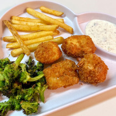 Golden Crunchy Fish Bites with Tartar Delight