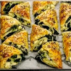 Golden Spinach Feta Triangles: A Flaky Greek Delight