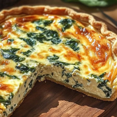 Golden Spinach & Ricotta Quiche Delight