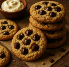 Gooey Chocolate Chip Cream Cheese Cookies Delight