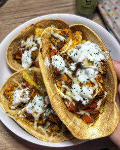 Greek Gyros Taco Boats with Tzatziki Delight