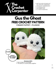 Gus the Ghost: Quick and Easy Halloween Crochet Fun